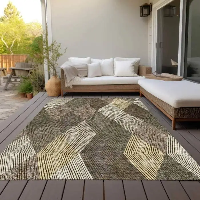 Diamond Stripes Outdoor Rug