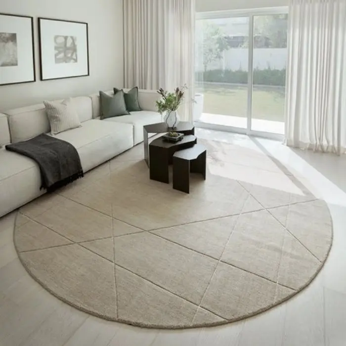 Diamonds Narrow Round Carpet