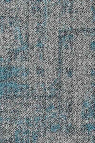 Distressed Grey Blue Carpet image 1