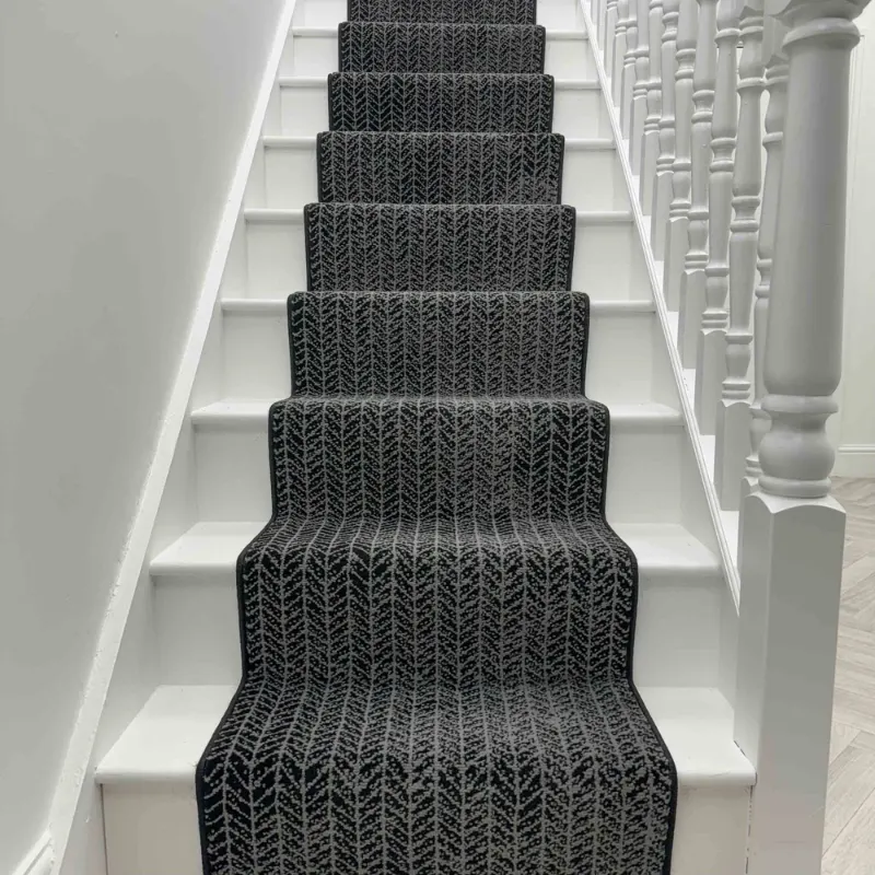 Empire Black Stair Runner