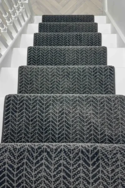 Empire Dark Grey Stair Runner image 3