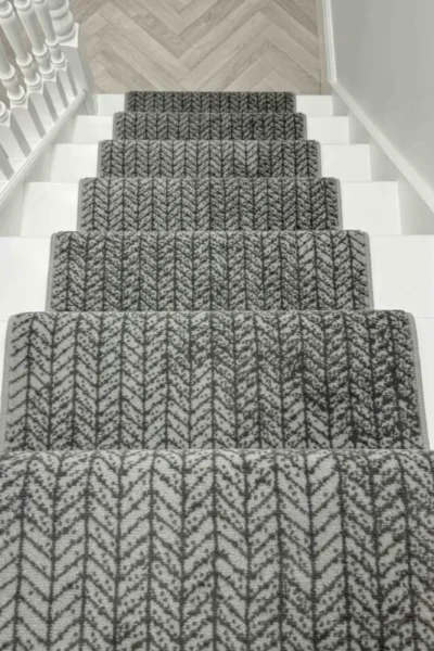 Empire Light Grey Stair Runner image 3