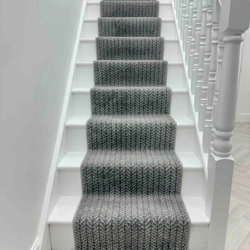 Empire Light Grey Stair Runner