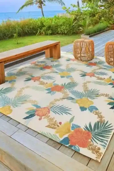 Fresco Floral Outdoor Rug