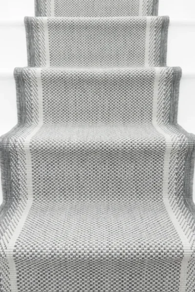 Geo Grey Stair Runner