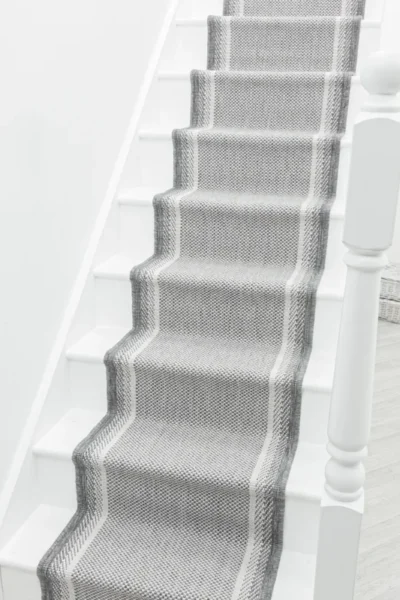 Geo Grey Stair Runner image 3