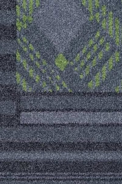 Geometric Grey Green Carpet image 1