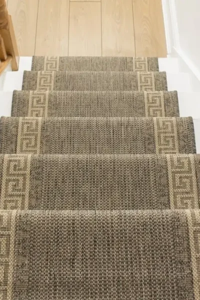 Greek Fret Tweed Stair Runner image 3