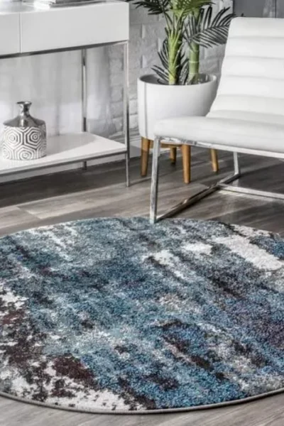 Haydee Abstract Round Rug