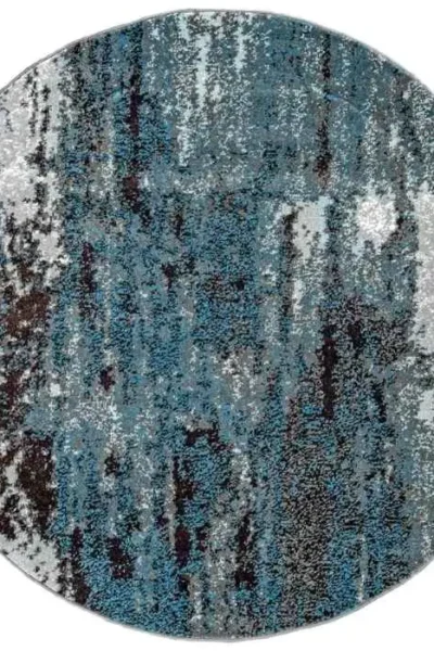 Haydee Abstract Round Rug img 3