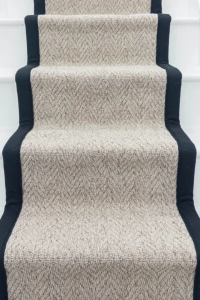 Herringbone Berber Tape Stair Runner