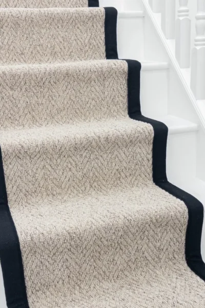 Herringbone Berber Tape Stair Runner image 2