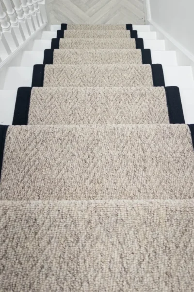 Herringbone Berber Tape Stair Runner image 3