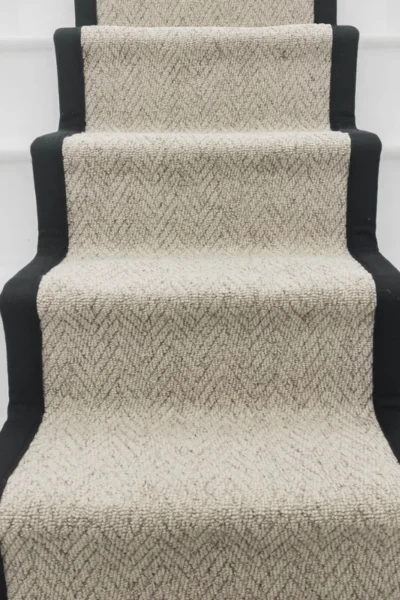 Herringbone Biscotti Tape Stair Runner