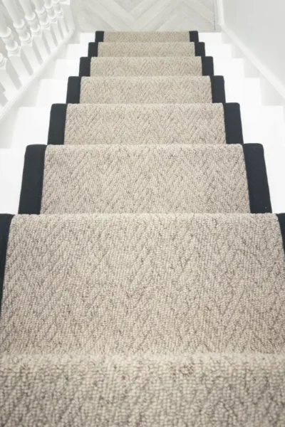Herringbone Biscotti Tape Stair Runner image 2