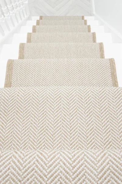 Illusion Beige Stair Runner image 2