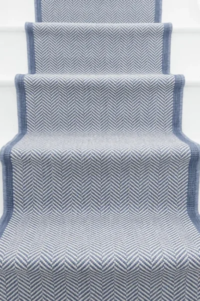 Illusion Blue Stair Runner