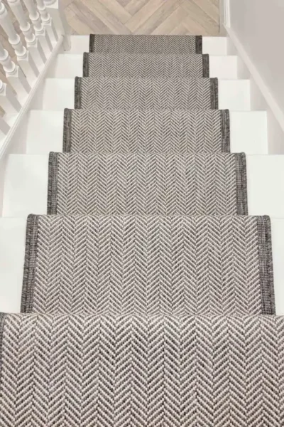 Illusion Grey Stair Runner image 2