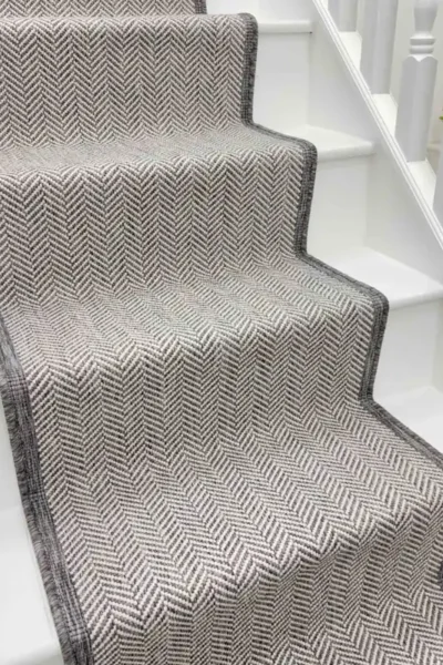 Illusion Grey Stair Runner image 3