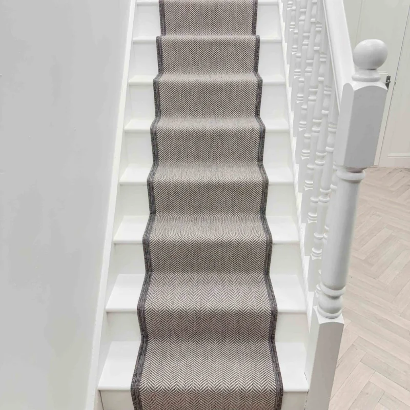 Illusion Grey Stair Runner