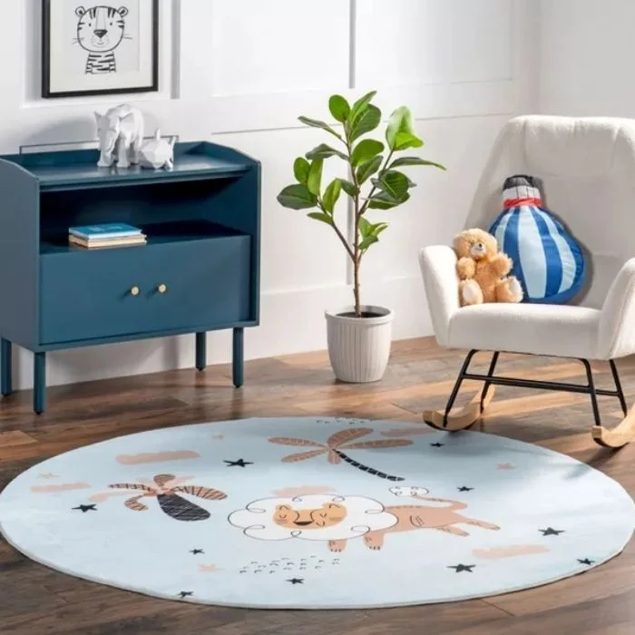Jalissa Lion Round Rug