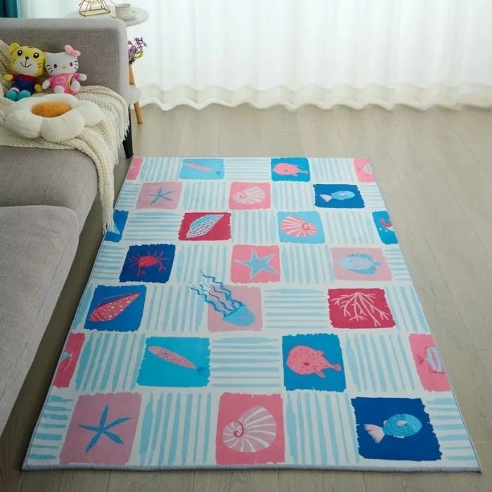 Joy Shells Flannel Rug