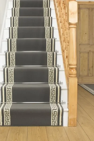 Key Grey Stair Runner
