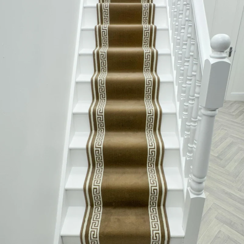Key Light Brown Stair Runner