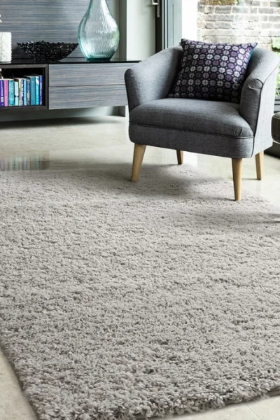 Light Natural Libra Shaggy Rug