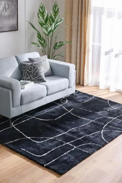 Linea Tufted Shaggy Rug img 4