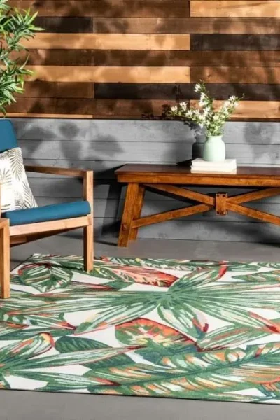 Majestic Floral Outdoor Rug