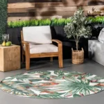 Majestic Floral Outdoor Rug img 1
