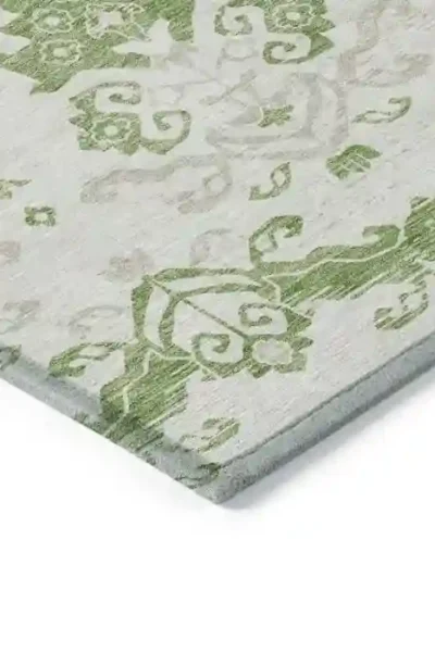 Medallion Damask Outdoor Rug img 2