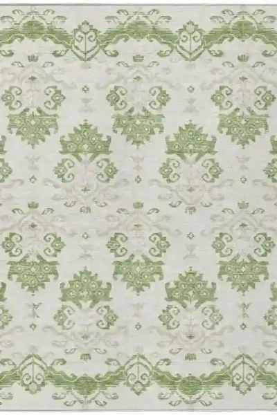 Medallion Damask Outdoor Rug img 4