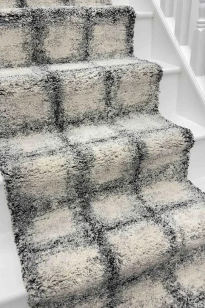 Mehari Black_White Stair Runner image 3