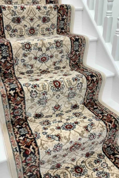 Melody Ivory Red Stair Runner image 3