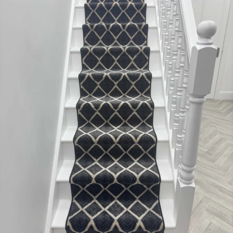Milan Castle Ebony Stair Runner