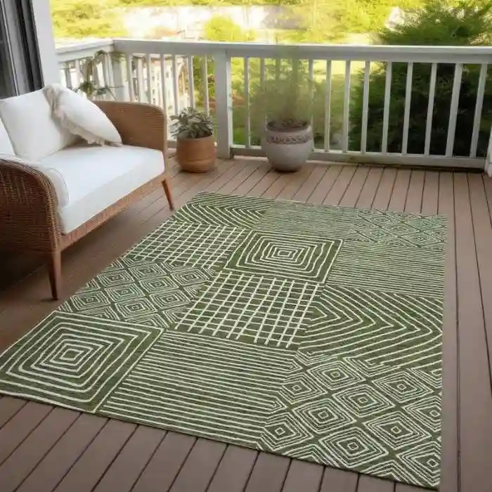 Modern Mosaic Outdoor Rug img 1