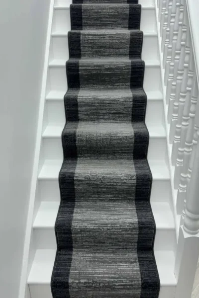 Morning Mist Dark Grey Stair Runner