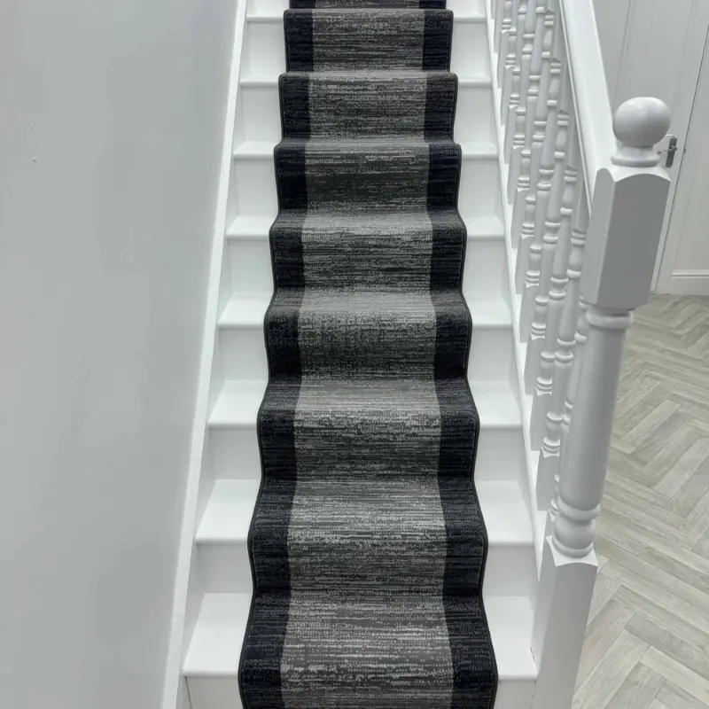 Morning Mist Dark Grey Stair Runner