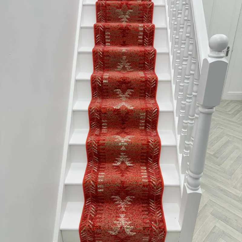 Native Red Stair Runner