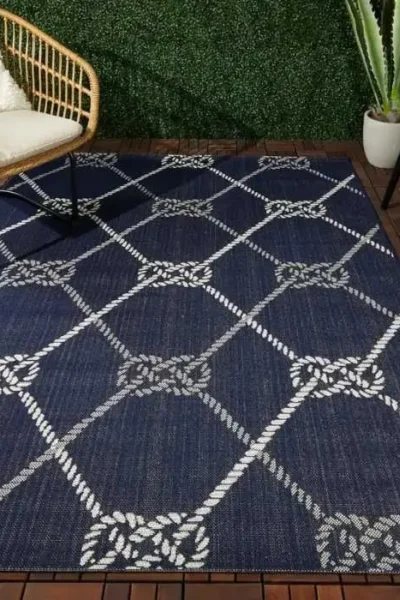 Nautical Trellis Rug