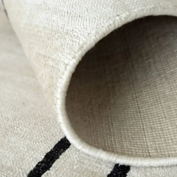 Pearl With Black Bordered Carpet img 2