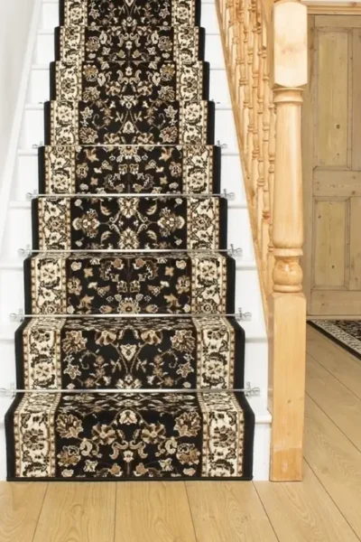 Persian Black Stair Runner