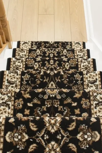 Persian Black Stair Runner image 3
