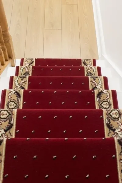 Pin Dot Red Stair Runner image 3