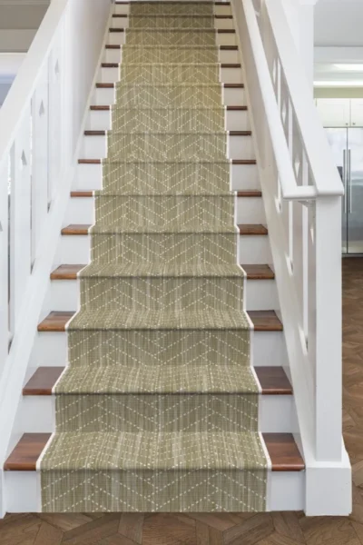 Pinot Grigio WhiteBeige Stair Runner