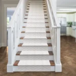 Pinot Grigio WhiteBeige Stair Runner image 2