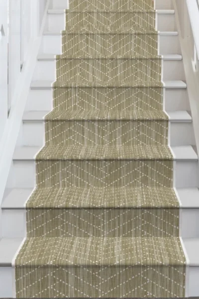 Pinot Grigio WhiteBeige Stair Runner image 3