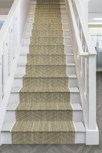 Pinot Grigio WhiteBeige Stair Runner image 4